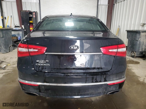 2014 Kia Cadenza Premium with VIN KNALN4D79E5139743, listed as a Copart auction lot 43847685 with 77,521 mi miles and Salvage Title. Bid and sale history available at carsss.com. Image 6.