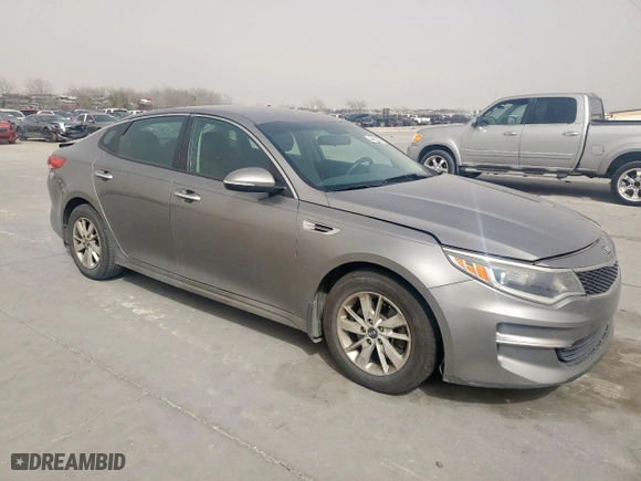 2016 Kia Optima LX with VIN 5XXGT4L35GG100705, listed as a Copart auction lot 49026025 with 181,248 mi miles and Salvage Title. Bid and sale history available at carsss.com. Image 4.