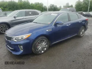 2018 Kia Optima SX with VIN 5XXGV4L20JG204933, listed as a Copart auction lot 59799035 with 119,281 mi miles and Clean title. Bid and sale history available at DreamBid. Image 1.