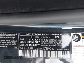 2015 Mercedes-Benz S 550 с VIN WDDUG8FB2FA178926, выставлен на аукционе IAAI как лот 41862601 с пробегом 103 586 миль миль и . История ставок и продаж доступна на DreamBid. Изображение 9.