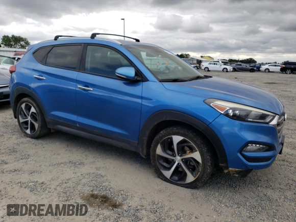 2016 Hyundai Tucson Limited z VIN KM8J33A27GU199995, wystawiony jako Copart lot #54695345 z przebiegiem 151 000 mil mil oraz Szkody całkowita. Historia ofert i sprzedaży dostępna na DreamBid. Obrazek 4.