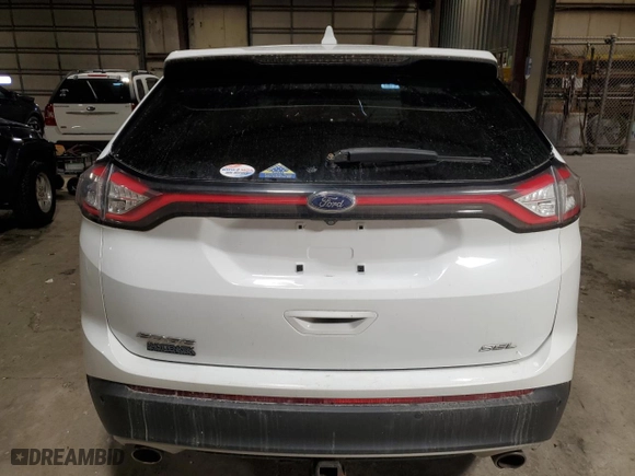 2015 Ford Edge SEL with VIN 2FMTK4J85FBB11732, listed as a Copart auction lot 47216995 with 108,963 mi miles and Salvage Title. Bid and sale history available at carsss.com. Image 6.