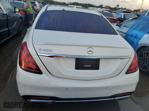 2020 Mercedes-Benz S-Class S 450 with VIN WDDUG6GB1LA504066, listed as a Copart auction lot 74621754 with 0 mi miles and Non Repairable. Bid and sale history available at carsss.com. Image 6.