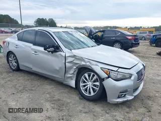 2014 Infiniti Q50 Premium z VIN JN1BV7AP8EM677511, wystawiony jako IAAI lot #40483892 z przebiegiem 119 106 mil mil oraz . Historia ofert i sprzedaży dostępna na DreamBid. Obrazek 1.