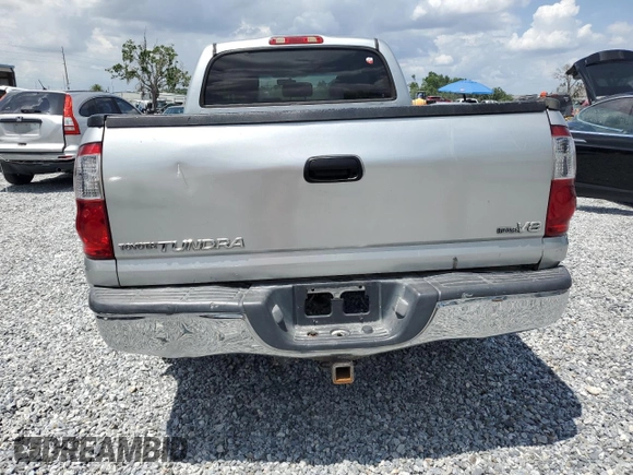 2006 Toyota Tundra SR5 with VIN 5TBET34176S517411, listed as a Copart auction lot 55084055 with 158,730 mi miles and Salvage Title. Bid and sale history available at DreamBid. Image 6.