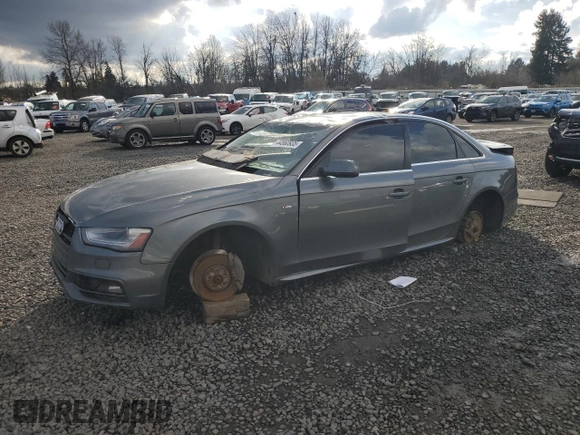 2015 Audi A4 Premium Plus with VIN WAUFFAFL3FN024995, listed as a Copart auction lot 44560935 with 0 mi miles and Salvage Title. Bid and sale history available at carsss.com. Image 1.