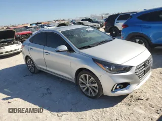 2022 Hyundai Accent Limited with VIN 3KPC34A61NE165830, listed as a Copart auction lot 46813205 with 33,461 mi miles and Salvage Title. Bid and sale history available at carsss.com. Image 4.