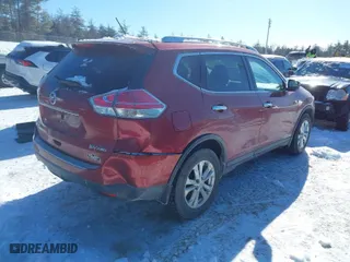 2016 Nissan Rogue SV with VIN KNMAT2MV7GP728204, listed as a IAAI auction lot 41595161 with 75,057 mi miles. Bid and sale history available at carsss.com. Image 4.