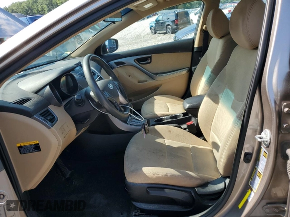 2013 Hyundai Elantra GLS with VIN 5NPDH4AE5DH394020, listed as a Copart auction lot 62685435 with 142,831 mi miles and Clean title. Bid and sale history available at DreamBid. Image 7.