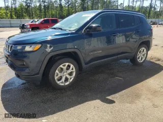 2024 Jeep Compass Latitude with VIN 3C4NJDBN4RT175595, listed as a Copart auction lot 49014975 with 12,022 mi miles and Clean Title. Bid and sale history available at carsss.com. Image 1.