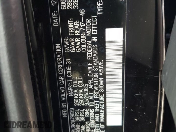 2019 Volvo XC90 Inscription with VIN YV4A22PL3K1479079, listed as a Copart auction lot 52946995 with 83,280 mi miles and Salvage Title. Bid and sale history available at carsss.com. Image 15.
