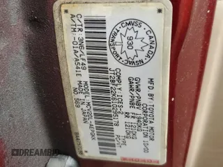 2001 Toyota Camry LE z VIN JT2BF22K610295178, wystawiony jako Copart lot #68538524 z przebiegiem 507 822 mil mil oraz Szkoda całkowita • Salvage title. Historia ofert i sprzedaży dostępna na DreamBid. Obrazek 12.