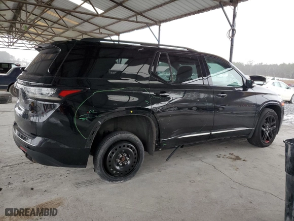 2018 Chevrolet Traverse Premier with VIN 1GNERKKW2JJ249332, listed as a Copart auction lot 44686335 with 134,748 mi miles and Salvage Title. Bid and sale history available at carsss.com. Image 3.