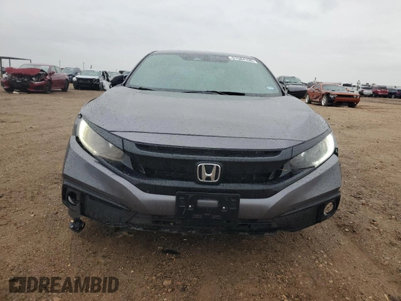 2020 Honda Civic Sedan Sport with VIN 19XFC2F88LE001533, listed as a Copart auction lot 51584195 with 79,130 mi miles and Salvage Title. Bid and sale history available at carsss.com. Image 5.