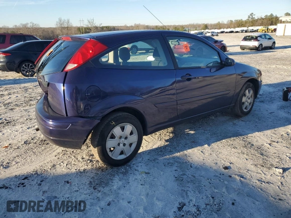 2007 Ford Focus S with VIN 1FAFP31N57W117622, listed as a Copart auction lot 45562335 with 232,209 mi miles and Salvage Title. Bid and sale history available at DreamBid. Image 3.