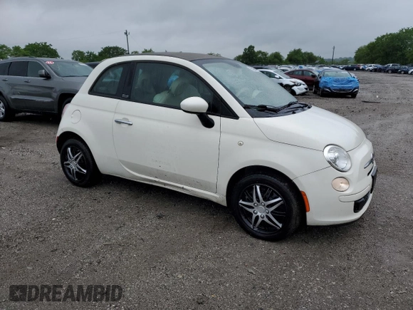 2013 FIAT 500 Pop z VIN 3C3CFFDR3DT575021, wystawiony jako Copart lot #55294155 z przebiegiem 78 890 mil mil oraz Czysty tytuł • Clean title. Historia ofert i sprzedaży dostępna na DreamBid. Obrazek 4.