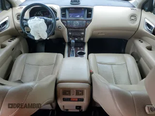 2016 Nissan Pathfinder Platinum with VIN 5N1AR2MN9GC618854, listed as a Copart auction lot 79356124 with 106,784 mi miles and Salvage Title. Bid and sale history available at carsss.com. Image 8.