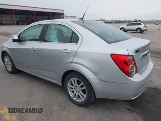 2012 Chevrolet Sonic LT with VIN 1G1JC5SH0C4162034, listed as a IAAI auction lot 41967195 with 87,086 mi miles and . Bid and sale history available at DreamBid. Image 3.