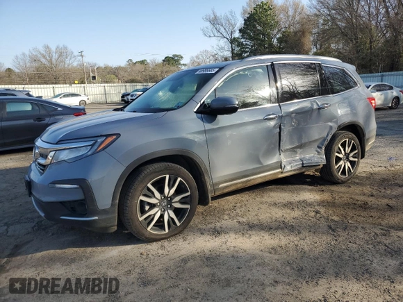2022 Honda Pilot Touring 7-Passenger with VIN 5FNYF5H69NB031537, listed as a Copart auction lot 48986685 with 88,301 mi miles and Salvage title. Bid and sale history available at DreamBid. Image 1.