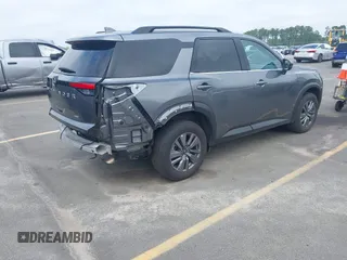 2025 Nissan Pathfinder SV with VIN 5N1DR3BC6SC205478, listed as a IAAI auction lot 42719067 with 26,744 mi miles and . Bid and sale history available at DreamBid. Image 4.