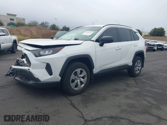 2021 Toyota RAV4 LE with VIN 2T3H1RFV3MW166926, listed as a IAAI auction lot 41283161 with 54,244 mi miles. Bid and sale history available at carsss.com. Image 2.