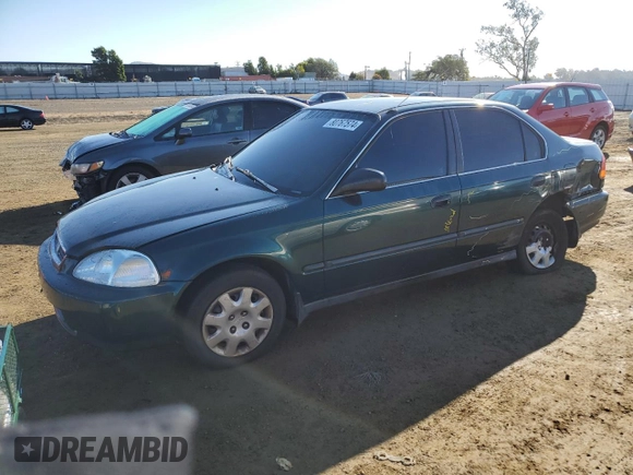 1996 Honda Civic z VIN 1HGEJ6507TL021317, wystawiony jako Copart lot #80767574 z przebiegiem 227 670 mil mil oraz Szkoda całkowita • Salvage title. Historia ofert i sprzedaży dostępna na DreamBid. Obrazek 1.
