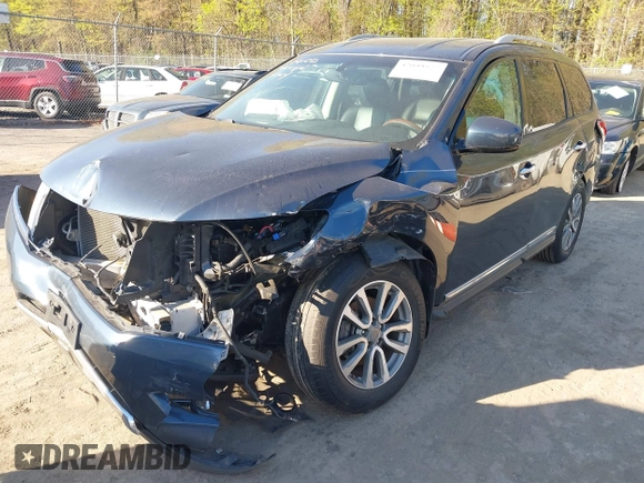 2016 Nissan Pathfinder Platinum with VIN 5N1AR2MM0GC621875, listed as a IAAI auction lot 42049577 with 70,759 mi miles and . Bid and sale history available at DreamBid. Image 6.