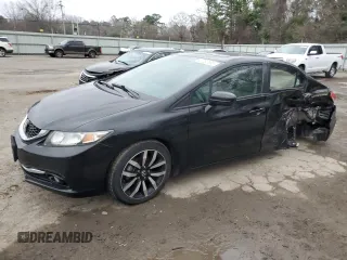 2014 Honda Civic Sedan EX-L with VIN 19XFB2F92EE018147, listed as a Copart auction lot 47232695 with 122,511 mi miles and Salvage Title. Bid and sale history available at carsss.com. Image 1.