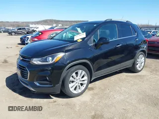 2017 Chevrolet Trax Premier with VIN 3GNCJMSB2HL283460, listed as a IAAI auction lot 41740848 with 79,326 mi miles. Bid and sale history available at carsss.com. Image 2.