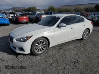 2015 Infiniti Q50 with VIN JN1BV7APXFM333244, listed as a Copart auction lot 47667115 with 72,354 mi miles and Salvage Title. Bid and sale history available at DreamBid. Image 1.