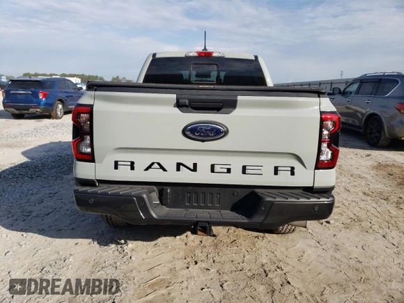 2024 Ford Ranger XLT with VIN 1FTER4HH0RLE09110, listed as a Copart auction lot 42250995 with 11,956 mi miles and Salvage Title. Bid and sale history available at carsss.com. Image 6.