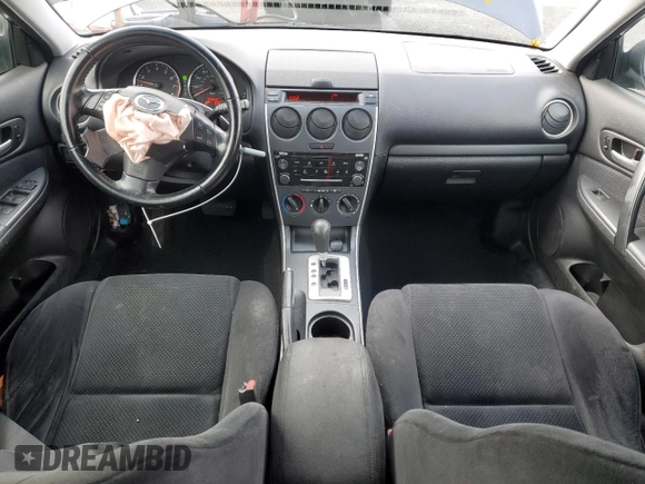 2007 Mazda 6 i Sport VE with VIN 1YVHP84C975M49637, listed as a Copart auction lot 85753394 with 125,622 mi miles and Salvage Title. Bid and sale history available at DreamBid. Image 8.