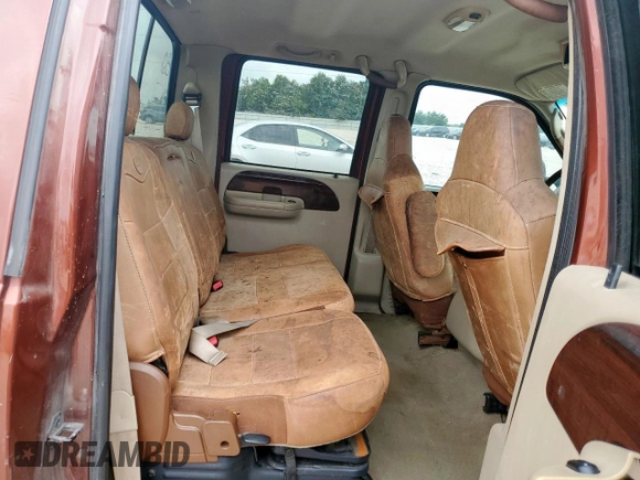 2005 Ford F-250 XL with VIN 1FTSW20PX5ED11526, listed as a Copart auction lot 62649305 with 253,294 mi miles and Salvage title. Bid and sale history available at DreamBid. Image 10.