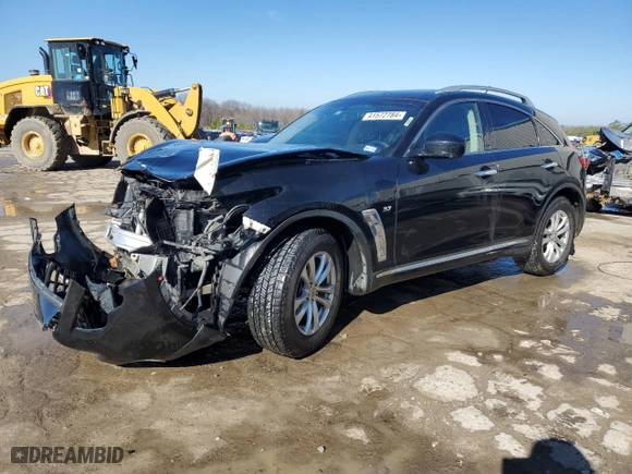 2016 Infiniti QX70 with VIN JN8CS1MW2GM400516, listed as a Copart auction lot 41572784 with 144,542 mi miles. Bid and sale history available at carsss.com. Image 1.