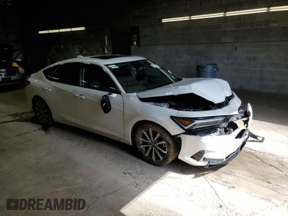 2023 Acura Integra with VIN 19UDE4H25PA026857, listed as a Copart auction lot 52231835 with 23,958 mi miles and Salvage title. Bid and sale history available at DreamBid. Image 4.
