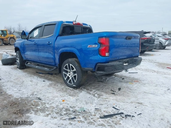 2023 Chevrolet Colorado 4WD Z71 with VIN 1GCPTDEK6P1232288, listed as a IAAI auction lot 41391309 with 1 mi miles. Bid and sale history available at carsss.com. Image 3.