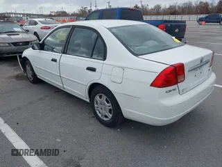 2001 Honda Civic LX with VIN 2HGES15591H558373, listed as a IAAI auction lot 41478863 with 167,121 mi miles. Bid and sale history available at carsss.com. Image 3.