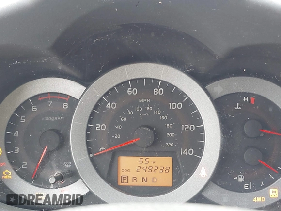 2010 Toyota RAV4 with VIN 2T3BF4DV3AW048822, listed as a IAAI auction lot 41978306 with 249,238 mi miles. Bid and sale history available at carsss.com. Image 15.
