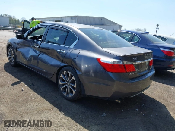 2014 Honda Accord Sedan Sport with VIN 1HGCR2F52EA026832, listed as a IAAI auction lot 41900260 with 126,858 mi miles. Bid and sale history available at carsss.com. Image 3.