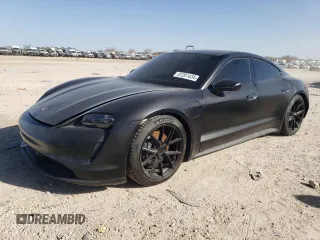 2023 Porsche Taycan with VIN WP0AA2Y14PSA15970, listed as a Copart auction lot 87201434 with Not Provided miles and Salvage Title. Bid and sale history available at DreamBid. Image 1.