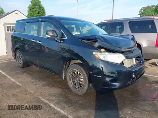 2014 Nissan Quest S z VIN JN8AE2KP0E9108167, wystawiony jako IAAI lot #42142166 z przebiegiem 129 450 mil mil oraz . Historia ofert i sprzedaży dostępna na DreamBid. Obrazek 1.