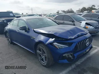 2021 Mercedes-Benz AMG GT 43 z VIN W1K7X5KBXMA038329, wystawiony jako IAAI lot #42193071 z przebiegiem 49 912 mil mil oraz . Historia ofert i sprzedaży dostępna na DreamBid. Obrazek 1.