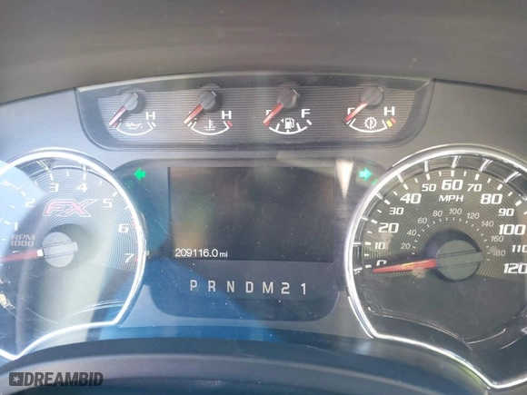 2012 Ford F-150 XL with VIN 1FTFW1ET4CFB01819, listed as a IAAI auction lot 41603636 with 209,116 mi miles. Bid and sale history available at carsss.com. Image 7.