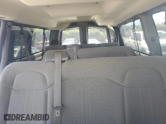2019 Chevrolet Express Passenger LT with VIN 1GAZGPFG4K1252856, listed as a Copart auction lot 57459135 with 159,676 mi miles and Salvage title. Bid and sale history available at DreamBid. Image 10.