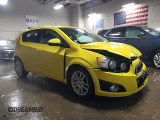 2016 Chevrolet Sonic LT with VIN 1G1JC6SB3G4108587, listed as a Copart auction lot 45042355 with 104,899 mi miles and Salvage Title. Bid and sale history available at carsss.com. Image 4.