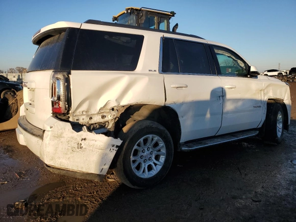 2017 GMC Yukon SLE with VIN 1GKS2AKC1HR371194, listed as a Copart auction lot 89351445 with 125,738 mi miles and Salvage Title. Bid and sale history available at carsss.com. Image 3.