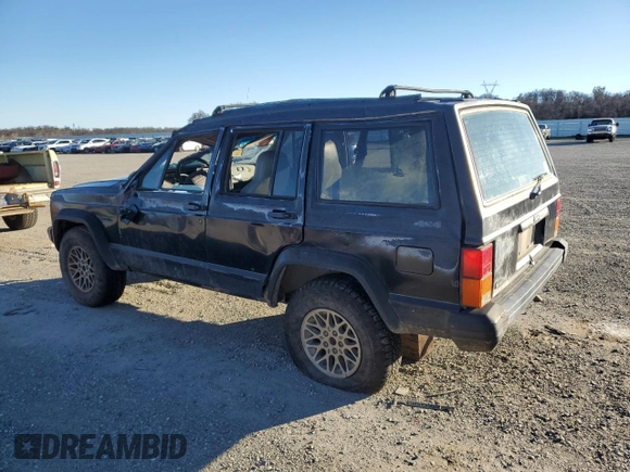 1996 Jeep Cherokee Sport with VIN 1J4FJ68SXTL274898, listed as a Copart auction lot 87676505 with 258,358 mi miles and Salvage Title. Bid and sale history available at carsss.com. Image 2.