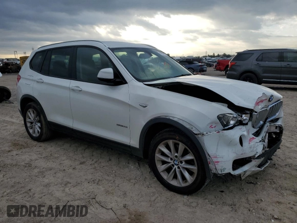 2016 BMW X3 sDrive28i with VIN 5UXWZ7C51G0M83555, listed as a Copart auction lot 87007234 with 111,070 mi miles and Salvage Title. Bid and sale history available at DreamBid. Image 4.