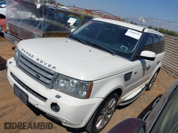 2008 Land Rover Range Rover Sport SC with VIN SALSH23458A182580, listed as a IAAI auction lot 37607070 with 157,019 mi miles and . Bid and sale history available at DreamBid. Image 2.
