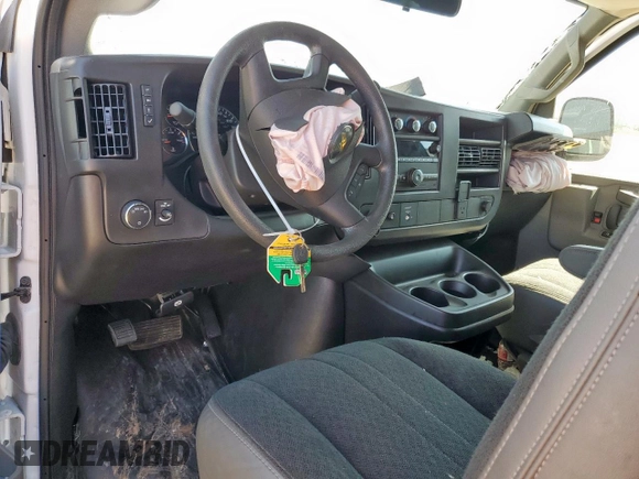 2024 Chevrolet Express Cargo with VIN 1GCWGAFP4R1269464, listed as a Copart auction lot 57891575 with Not provided miles and Clean title. Bid and sale history available at DreamBid. Image 8.